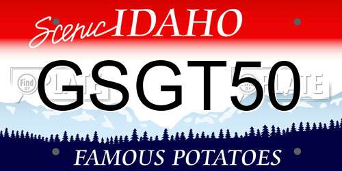 GSGT50 Idaho License Plate