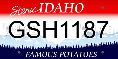 GSH1187 Idaho License Plate