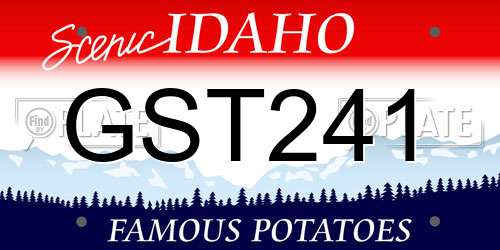 GST241 Idaho License Plate