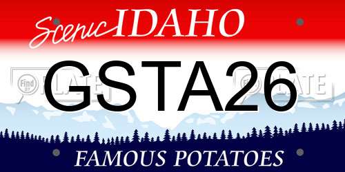 GSTA26 Idaho License Plate