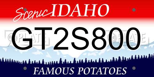 GT2S800 Idaho License Plate
