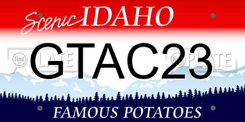 GTAC23 Idaho License Plate