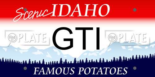 GTI Idaho License Plate