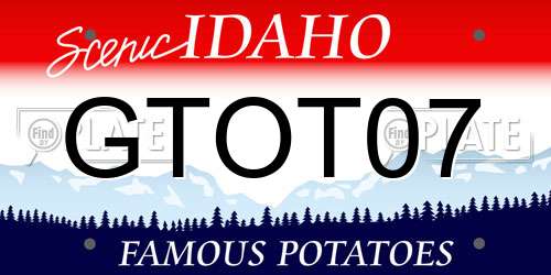 GTOT07 Idaho License Plate