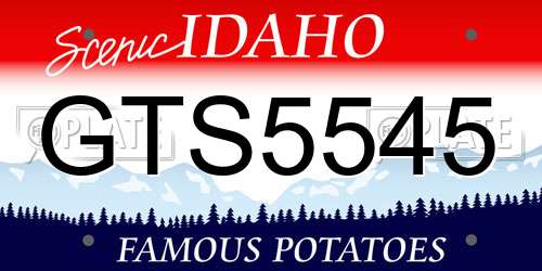 GTS5545 Idaho License Plate