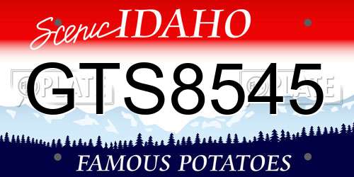 GTS8545 Idaho License Plate
