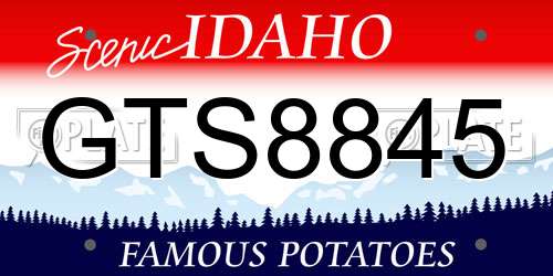 GTS8845 Idaho License Plate