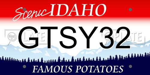 GTSY32 Idaho License Plate