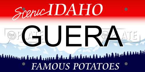 GUERA Idaho License Plate