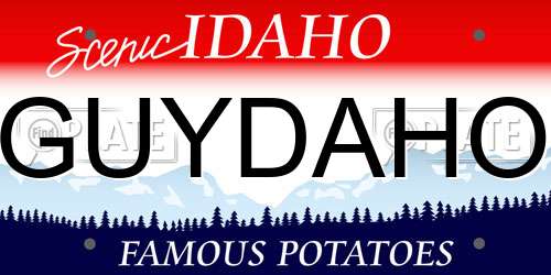 GUYDAHO Idaho License Plate