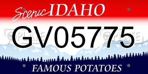 GV05775 Idaho License Plate