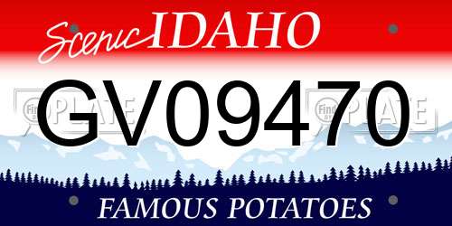 GV09470 Idaho License Plate