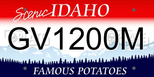 GV1200M Idaho License Plate
