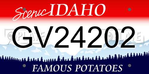 GV24202 Idaho License Plate