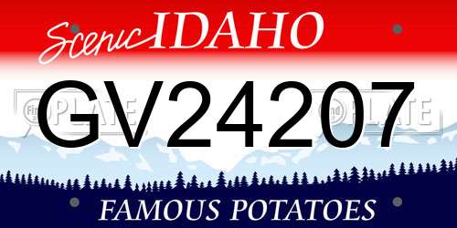 GV24207 Idaho License Plate