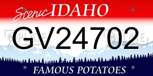 GV24702 Idaho License Plate