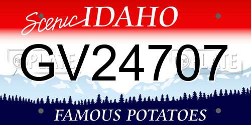 GV24707 Idaho License Plate