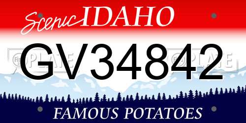 GV34842 Idaho License Plate