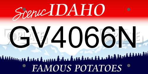 GV4066N Idaho License Plate