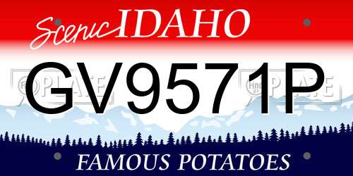 GV9571P Idaho License Plate