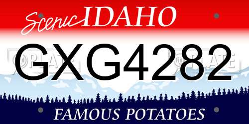 GXG4282 Idaho License Plate