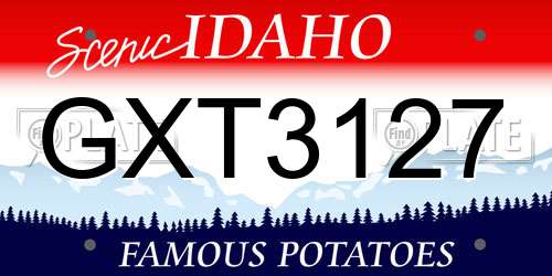 GXT3127 Idaho License Plate