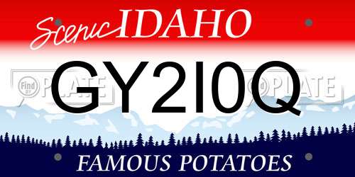 GY2I0Q Idaho License Plate