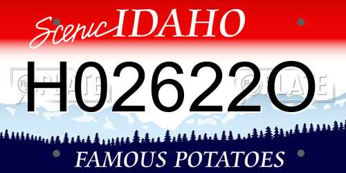 H02622O Idaho License Plate