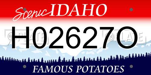H02627O Idaho License Plate