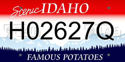 H02627Q Idaho License Plate