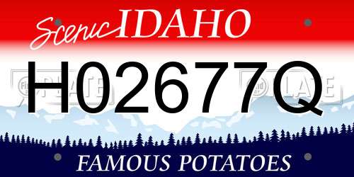 H02677Q Idaho License Plate