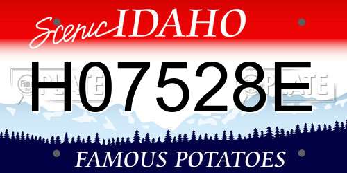 H07528E Idaho License Plate