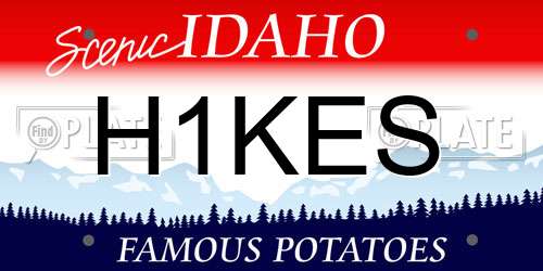 H1KES Idaho License Plate