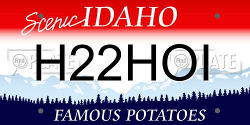 H22HOI Idaho License Plate