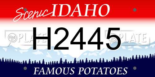 H2445 Idaho License Plate