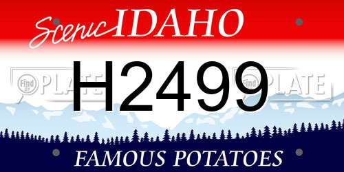 H2499 Idaho License Plate