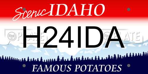 H24IDA Idaho License Plate