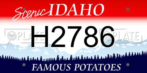 H2786 Idaho License Plate