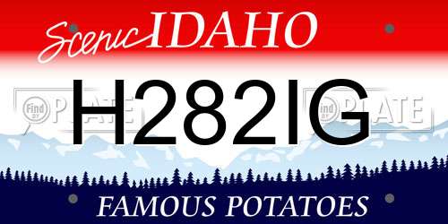 H282IG Idaho License Plate