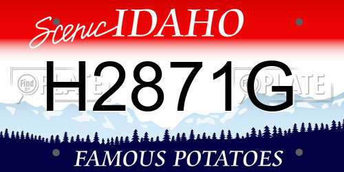 H2871G Idaho License Plate