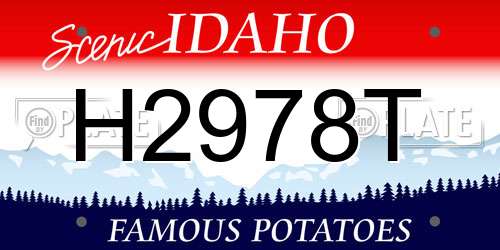 H2978T Idaho License Plate