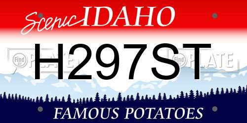 H297ST Idaho License Plate