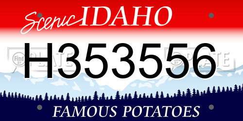 H353556 Idaho License Plate