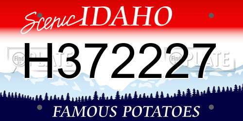 H372227 Idaho License Plate