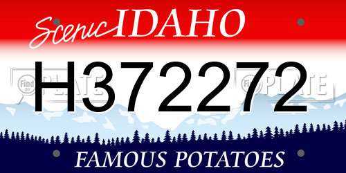 H372272 Idaho License Plate