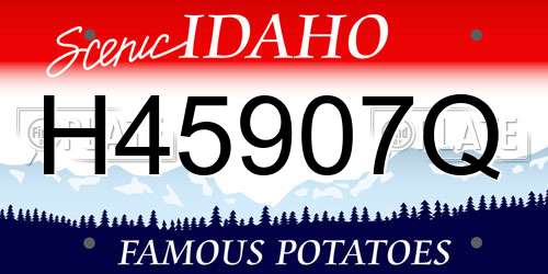 H45907Q Idaho License Plate