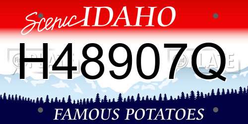 H48907Q Idaho License Plate