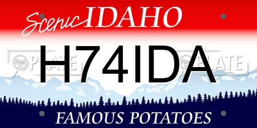 H74IDA Idaho License Plate