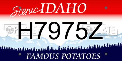 H7975Z Idaho License Plate