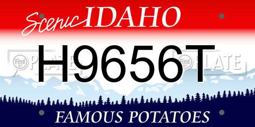 H9656T Idaho License Plate
